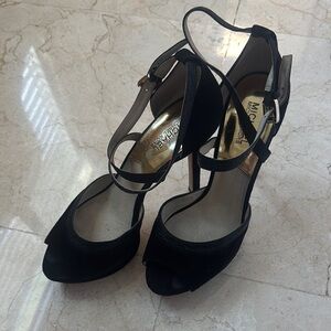 Michael Kors Black Strappy Heels